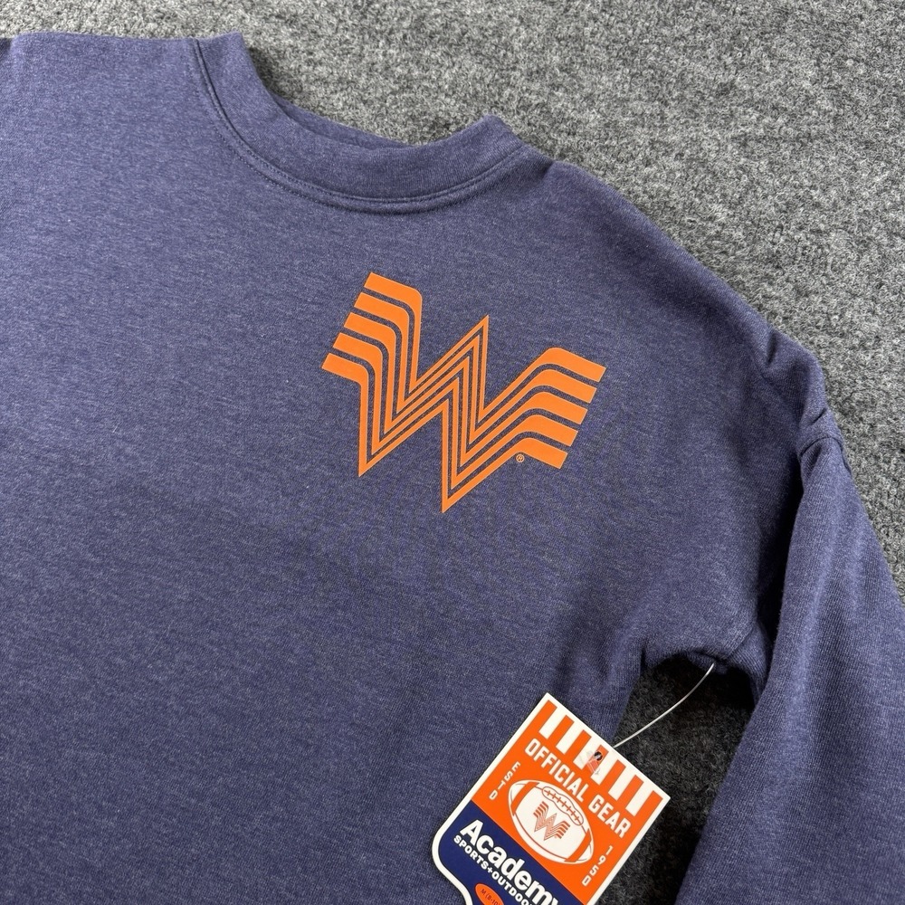 Whataburger Logo Sweatshirt Academy Sports Youth M (8-10) NWT Blue